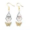 boucles d'oreilles papillon