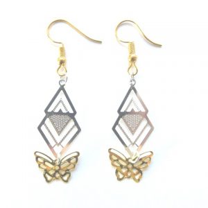 boucles d'oreilles papillon