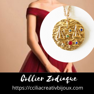 collier zodiaque balance