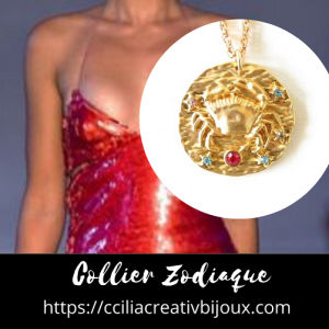 collier zodiaque cancer