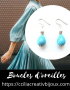 boucles d'oreilles turquoise