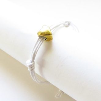 bracelet cœur doré