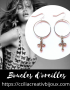 boucles d'oreilles croix