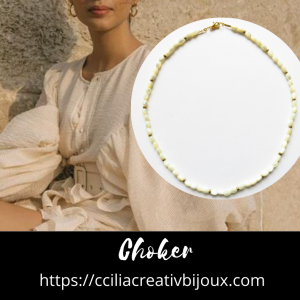 choker perle nacre