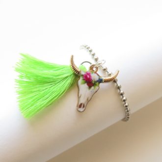 bracelet boule chaine argent