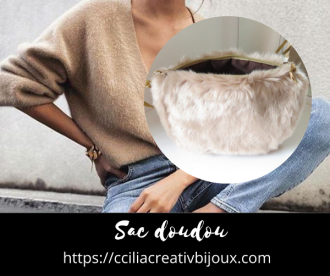 sac fourrure doudou