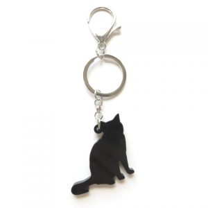 porte-clefs chat verso
