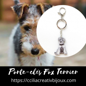 porte-clés fox terrier