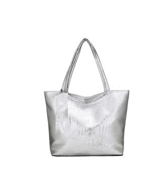 sac épaule argenté
