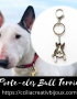 porte-clés bull terrier