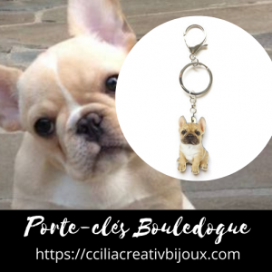 porte-clés bouledogue