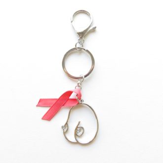 porte-clés octobre rose
