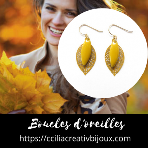 boucles d'oreilles estampes