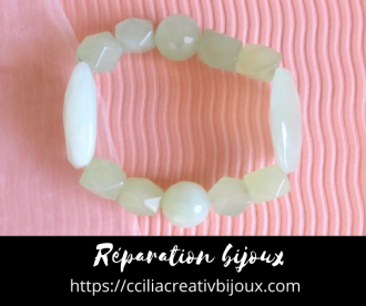 bracelet jade après reparation