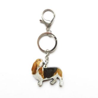 porte-clé chien basset