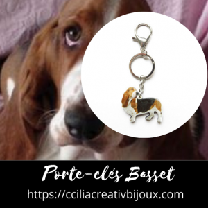 porte-clés basset