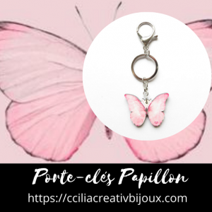 porte-clés papillon