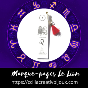 marque-pages lion