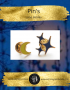 pin's lune etoiles