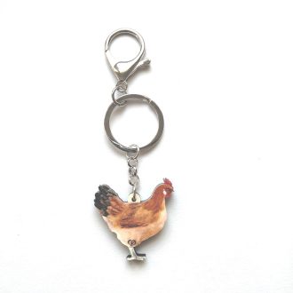 porte-clés poule