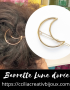 barrette lune doree