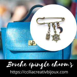 broche épingle gouvernail