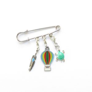 broche épingle montgolfière