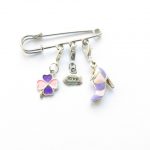 broche épingle trèfle