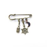 broche épingle gouvernail