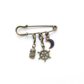 broche épingle gouvernail