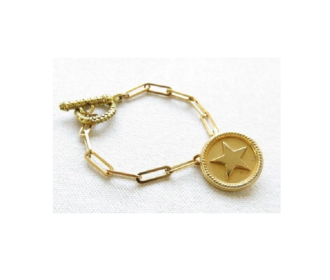 bracelet étoile dorée