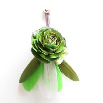 suspension fleur décorative