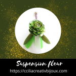suspension fleur decorative