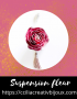 suspension fleur decorative